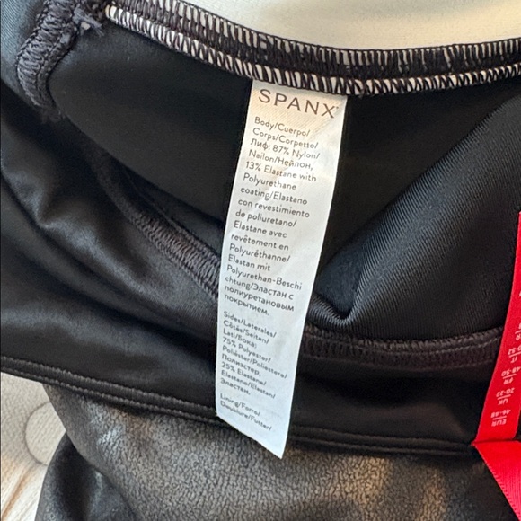 SPANX faux leather stripe leggings - Picture 8 of 13